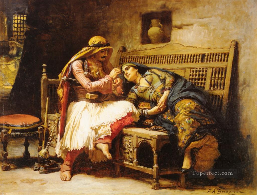 山賊の女王 フレデリック・アーサー・ブリッジマン油絵